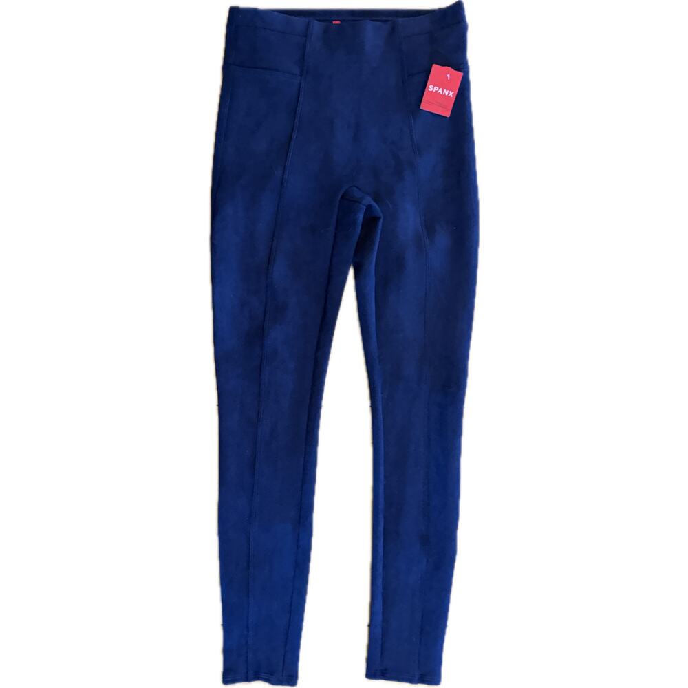 SPANX Navy Blue High-Waist Leggings